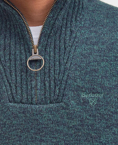 Essential Half-Zip Jumper Seaweed Mix