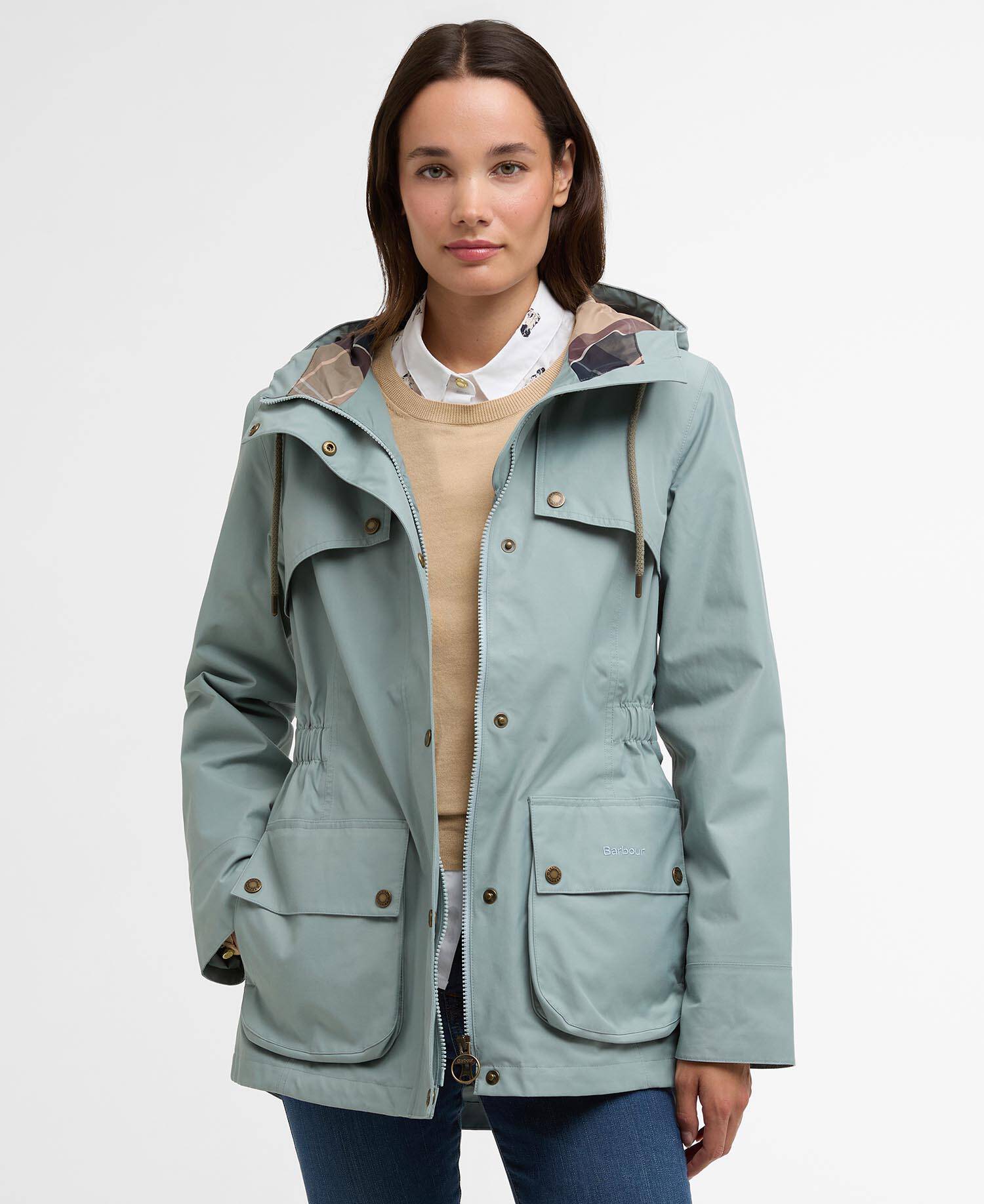 Maple Waterproof Jacket Blue Sage/Gardenia image number 0