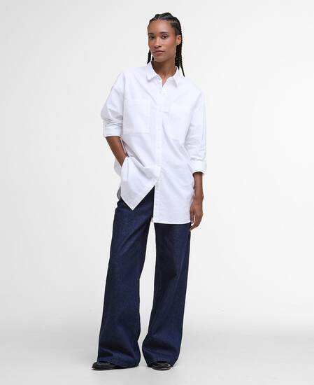 Highclere Oversized Oxford Shirt White