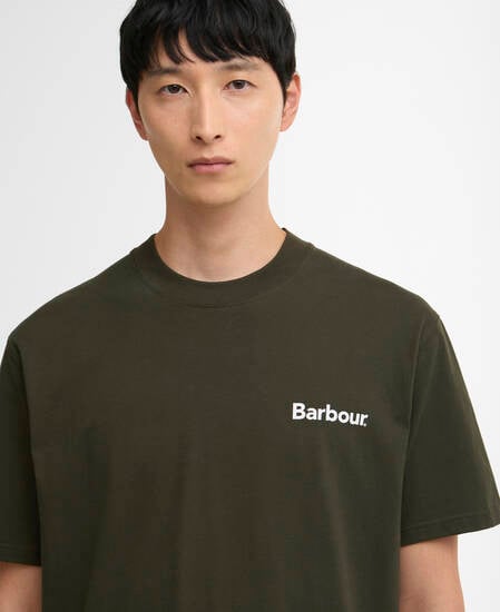 T-shirt oversize con logo vintage Crossby Sage