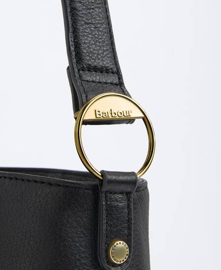 Borsa a secchiello in pelle Cedar Black