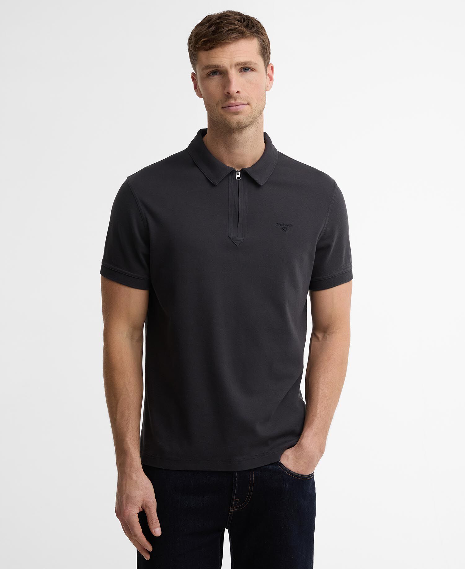 Crakehall Tailored Polo Shirt Dark Navy