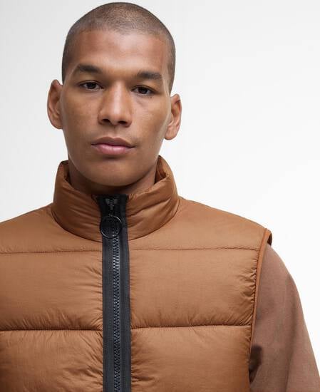 Offshore Quilted Gilet Umber