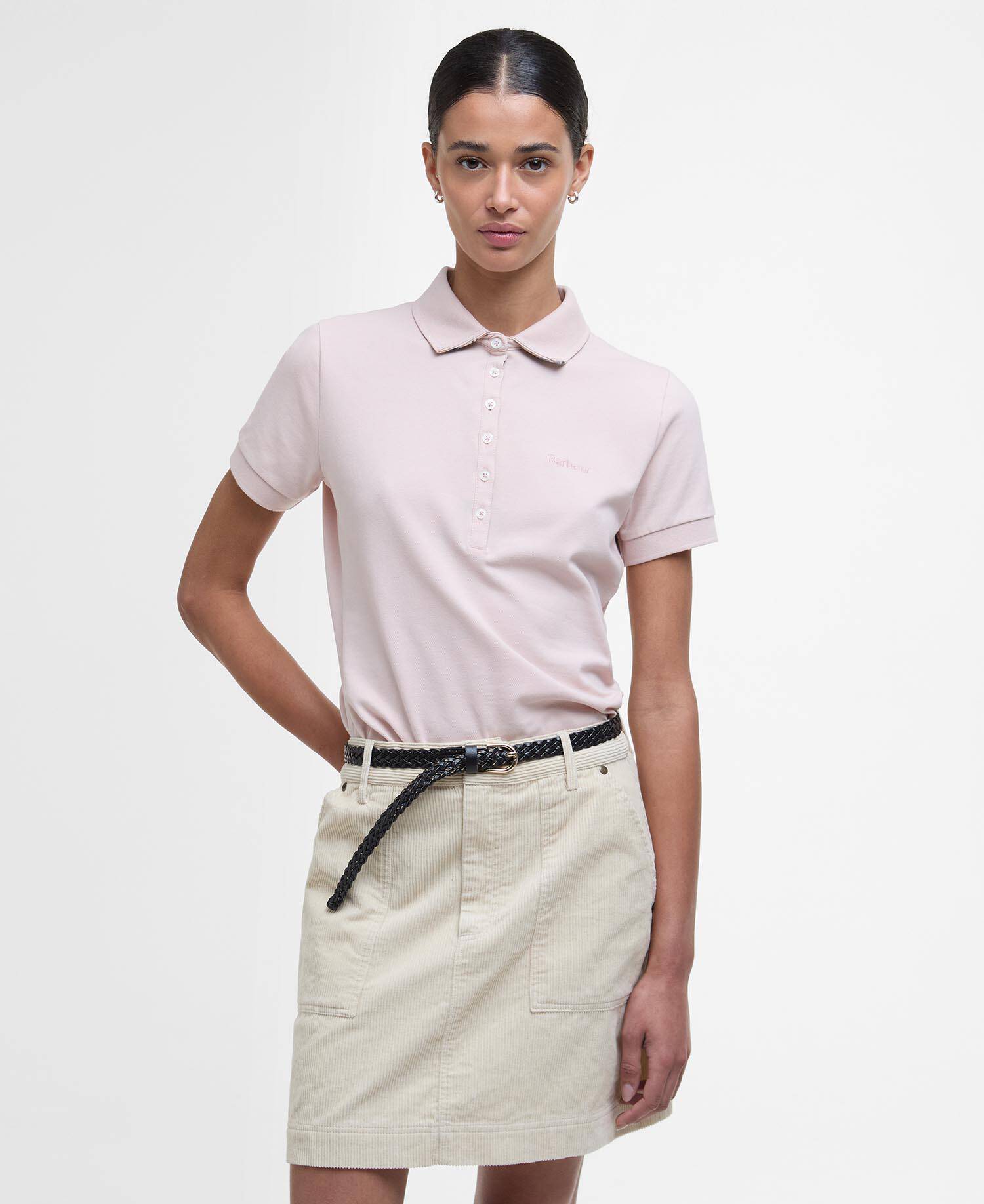 Portsdown Polo Shirt Primrose Pink/Hessian image number 0