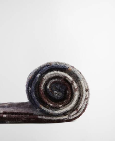 Brack Patchwork Tartan Wool Scarf Midnight Oak Tartan