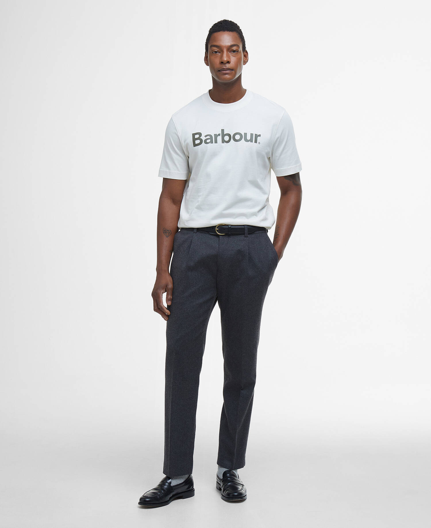 Logo Relaxed T-Shirt Antique White image number 1