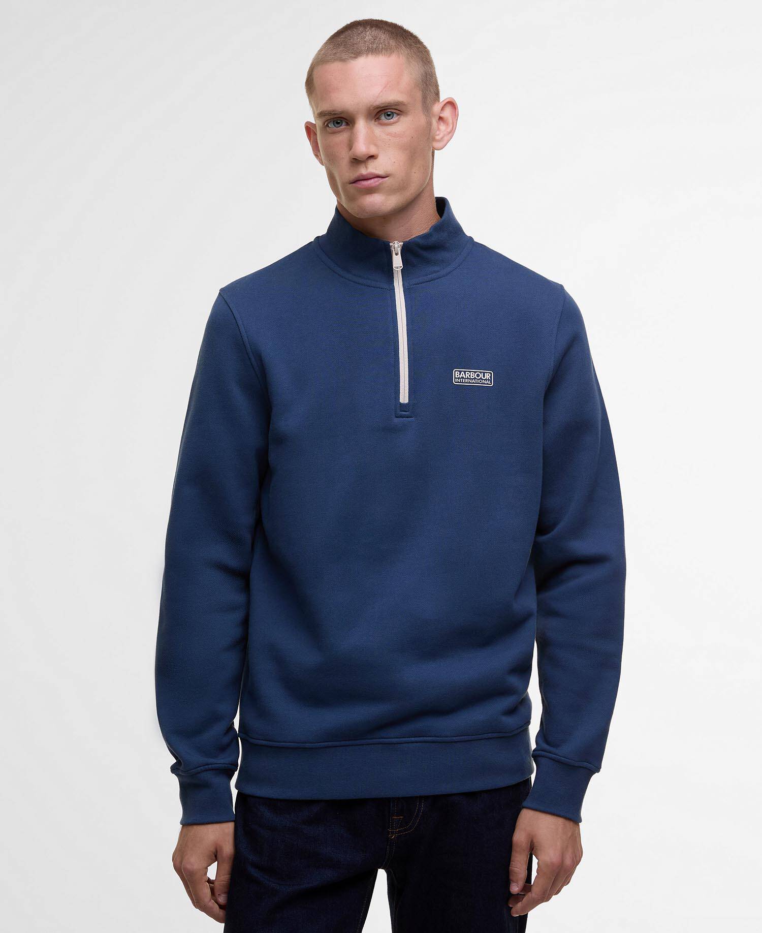 Clipper Funnel Neck Sweatshirt Insignia Blue image number 0