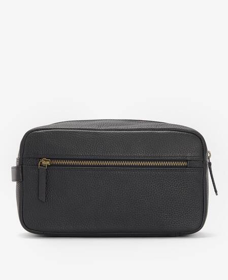 Highgate Leather Washbag Classic Black
