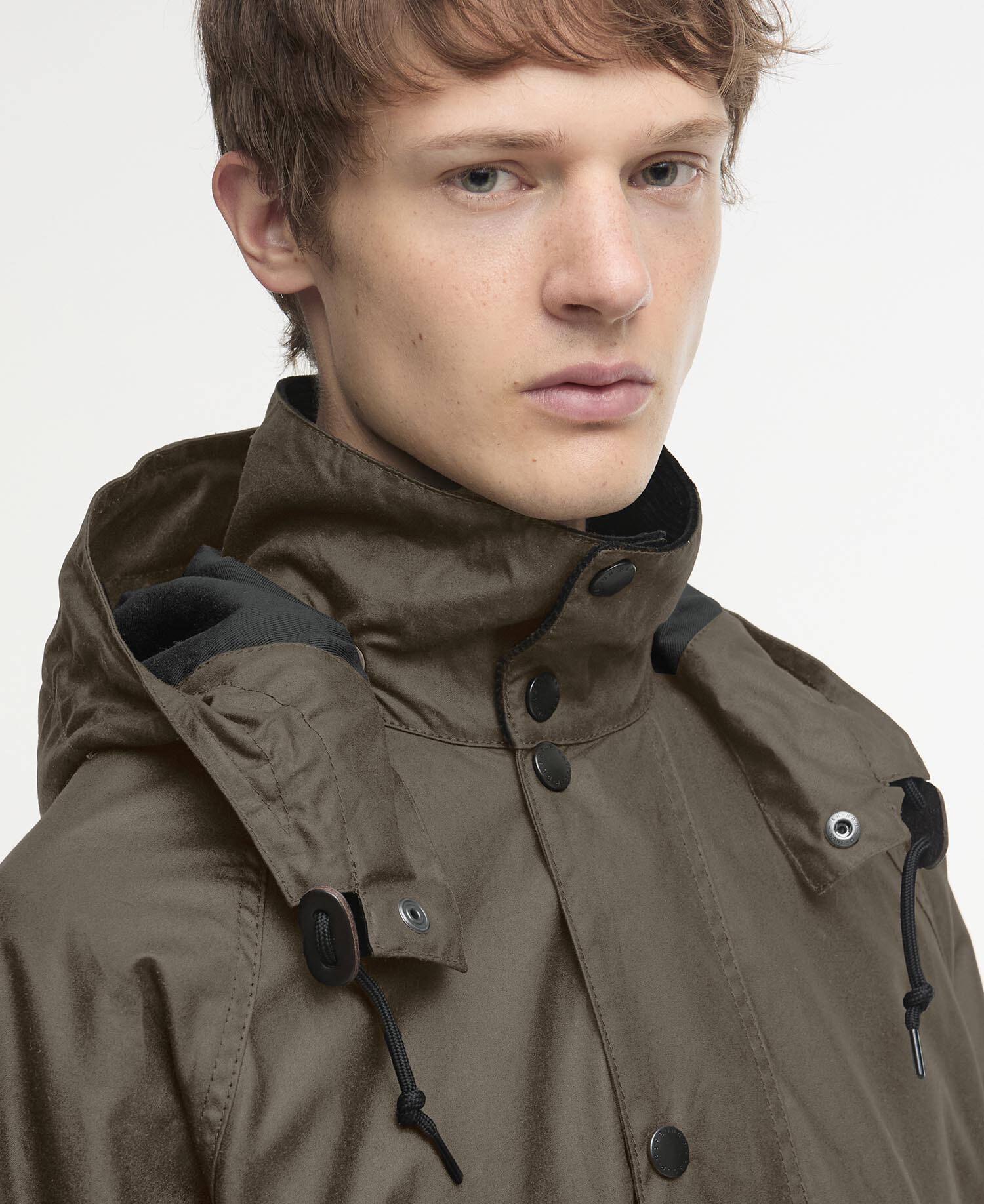 Barbour for Margaret Howell Waxed Parka Kelp image number 4