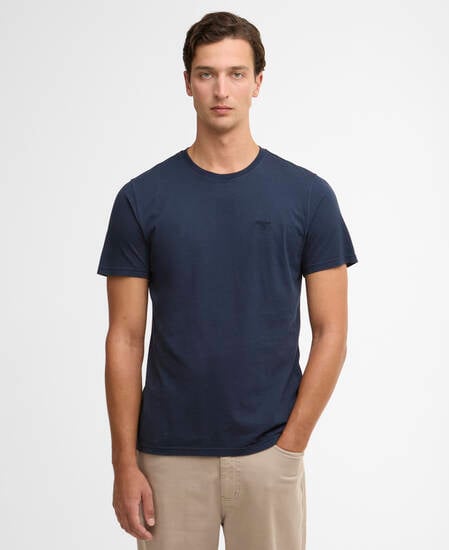 T-Shirt Washed Tartan Washed Navy