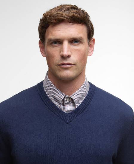 Kelson V-Neck Jumper Navy
