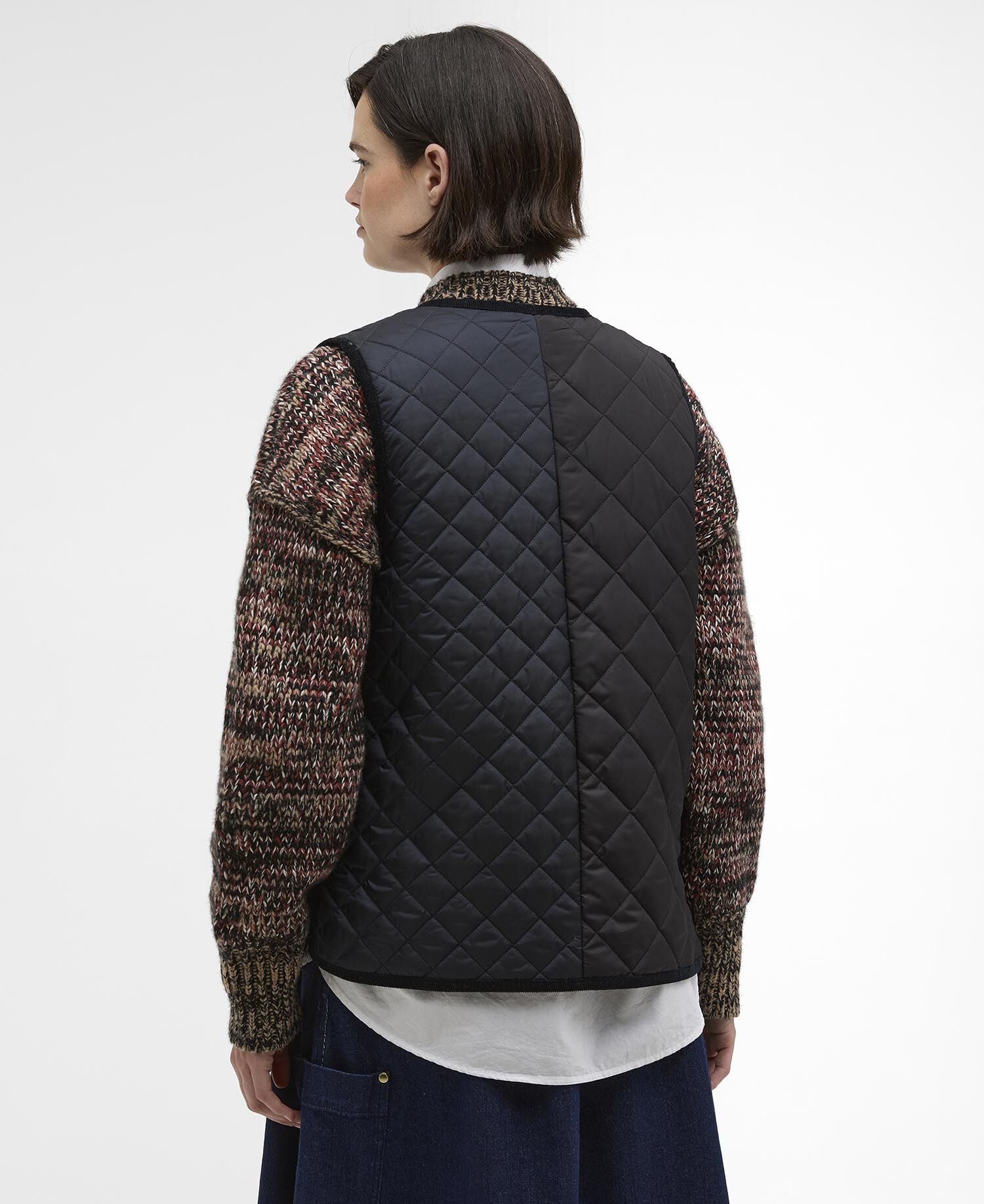 Heslerton Gilet Dark Navy/Black/Dress Tartan