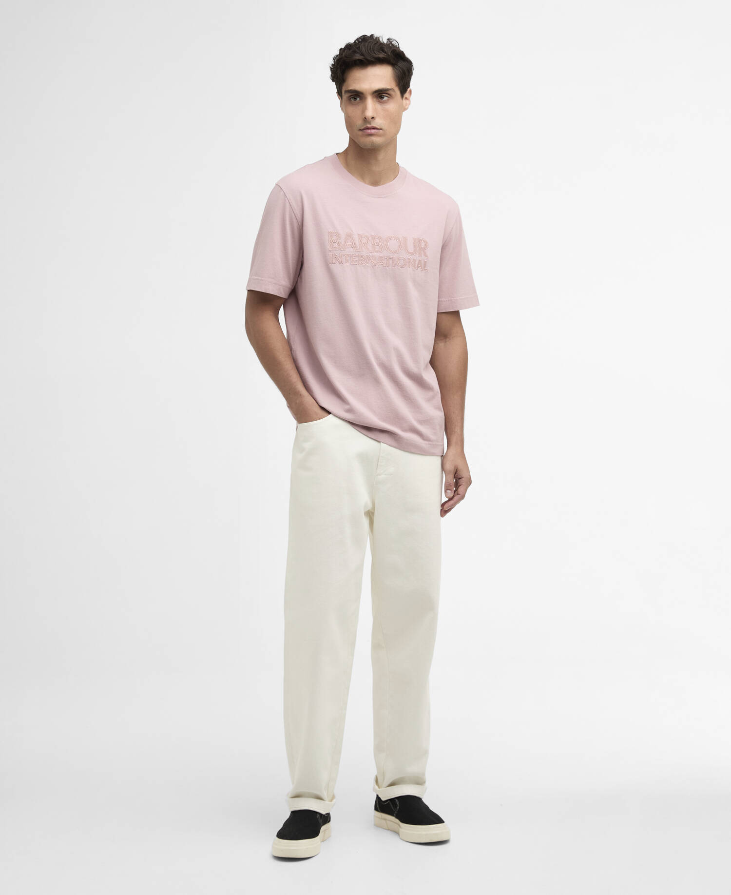 Theo Logo T-Shirt Woodrose image number 1