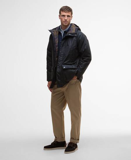 Bedale Waxed Parka Navy