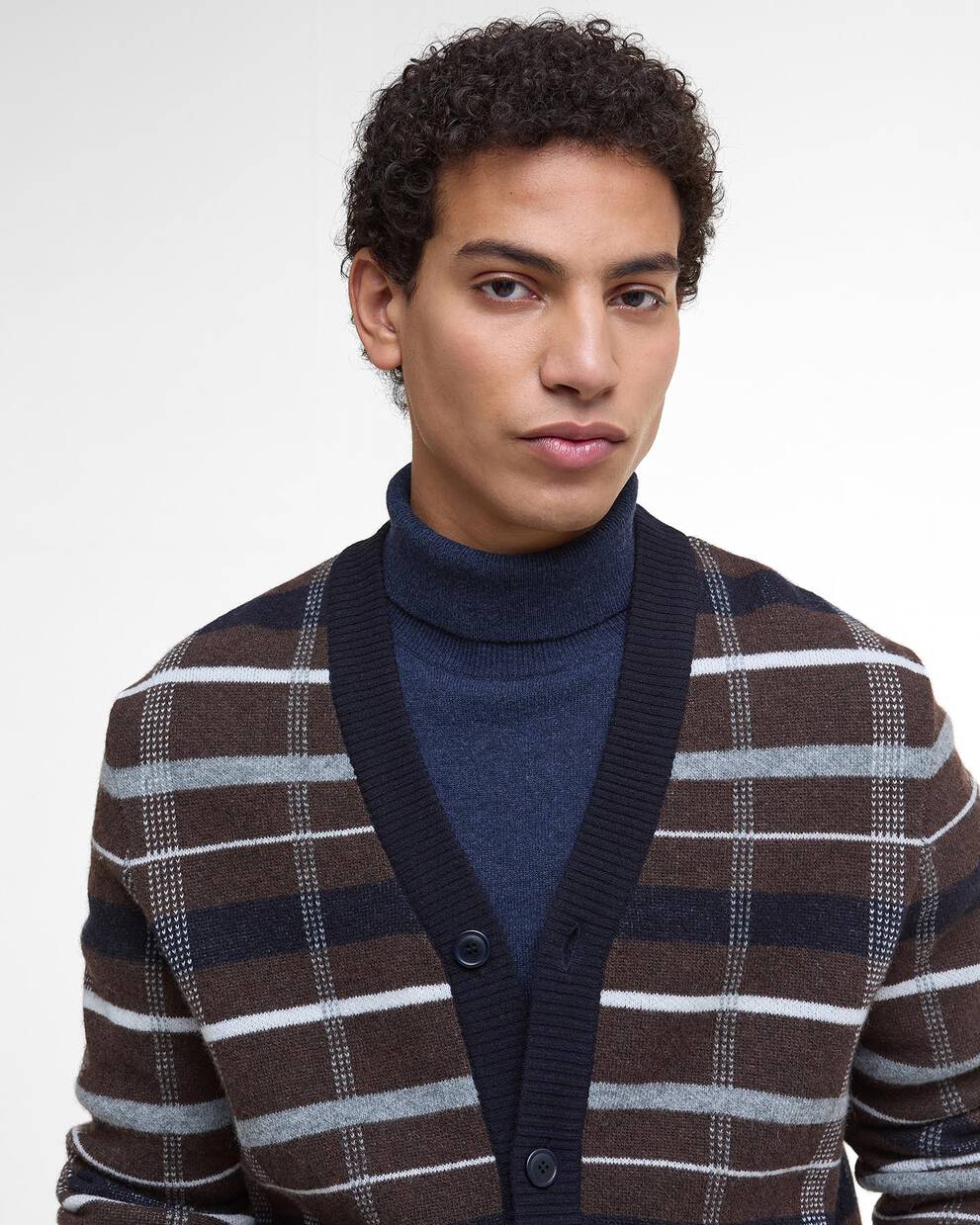 Cardigan in tartan Kane