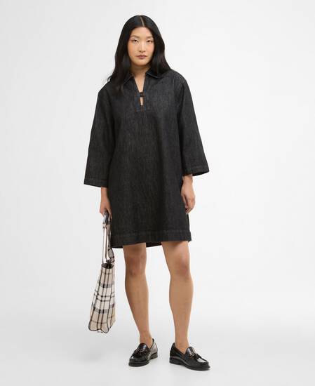 Mini abito in denim Myra Black Denim