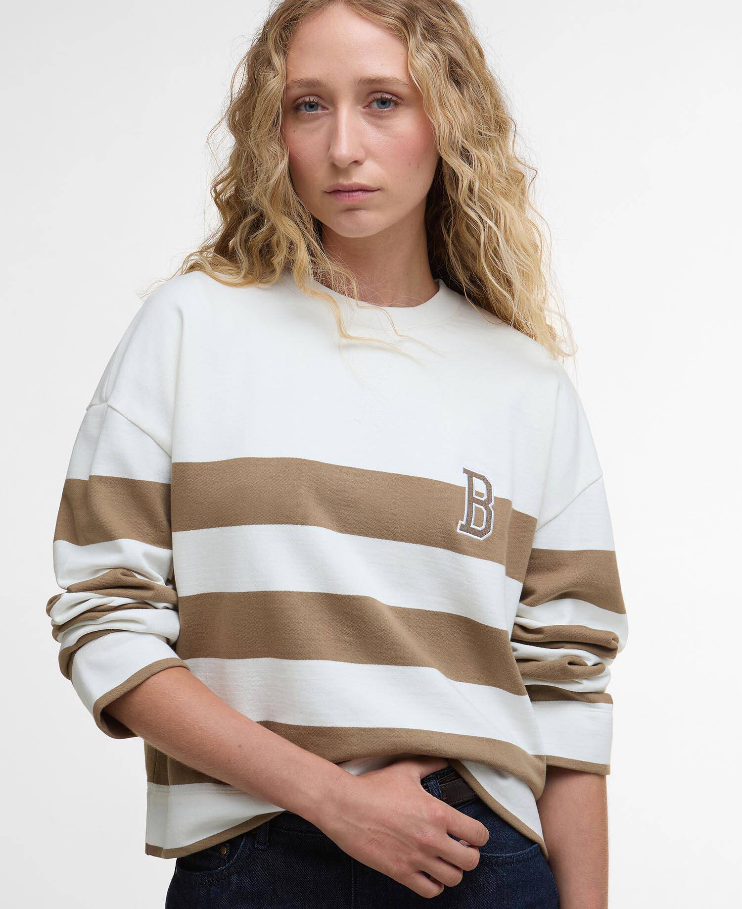 Faye Striped Sweatshirt image number 3