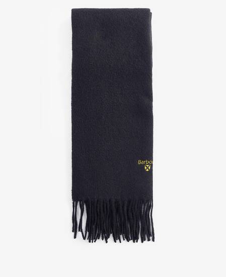 Plain Lambswool Scarf Classic Black