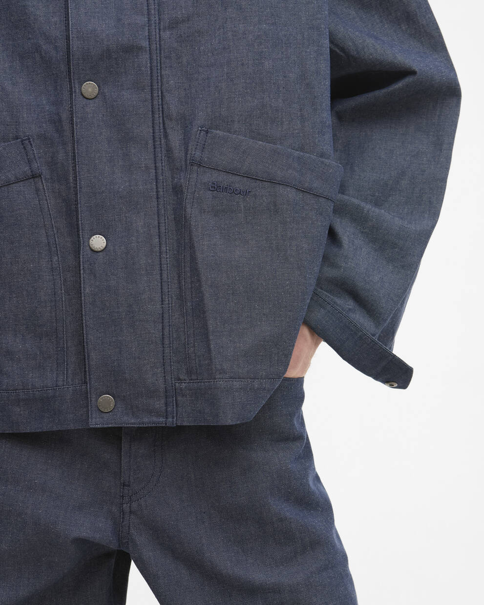 Barbour x ARKET Bebul Dry Wax Denim Jacket