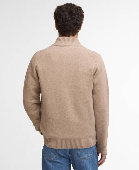 Grangetown Half-Zip Jumper Washed Stone