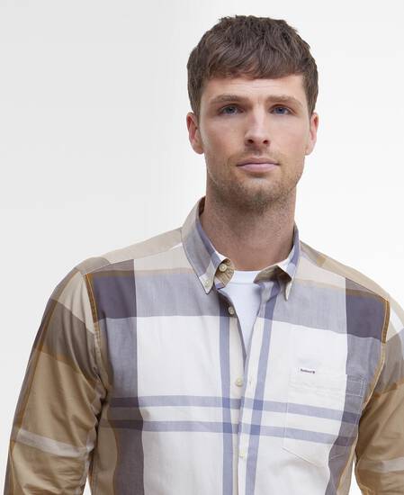 Harris Tailored Long-Sleeved Shirt Amble Sand Tartan