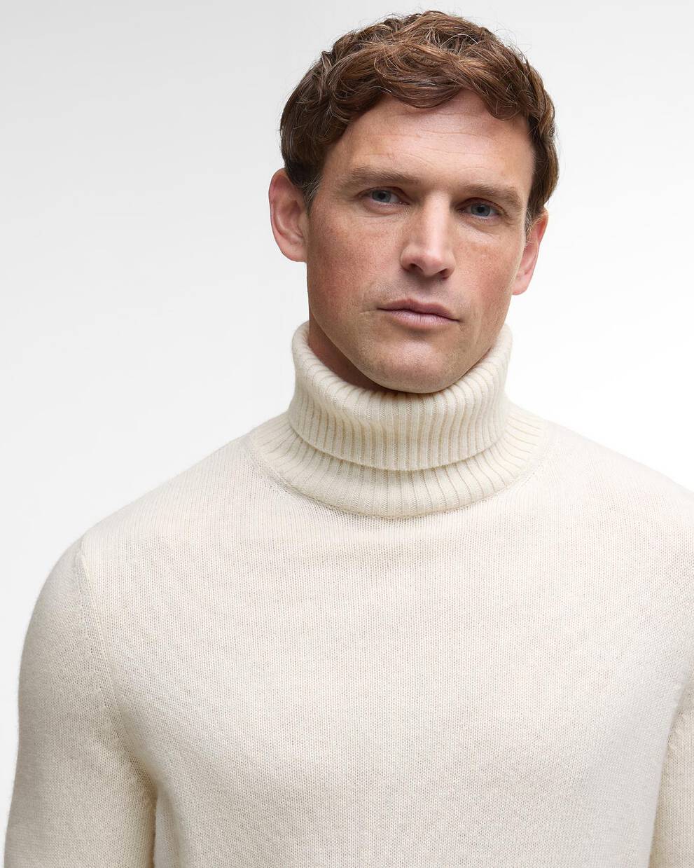 Maglione a collo alto con risvolto Kelp