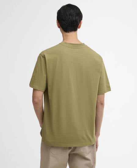 Dalton Logo Oversized T-Shirt Bleached Olive