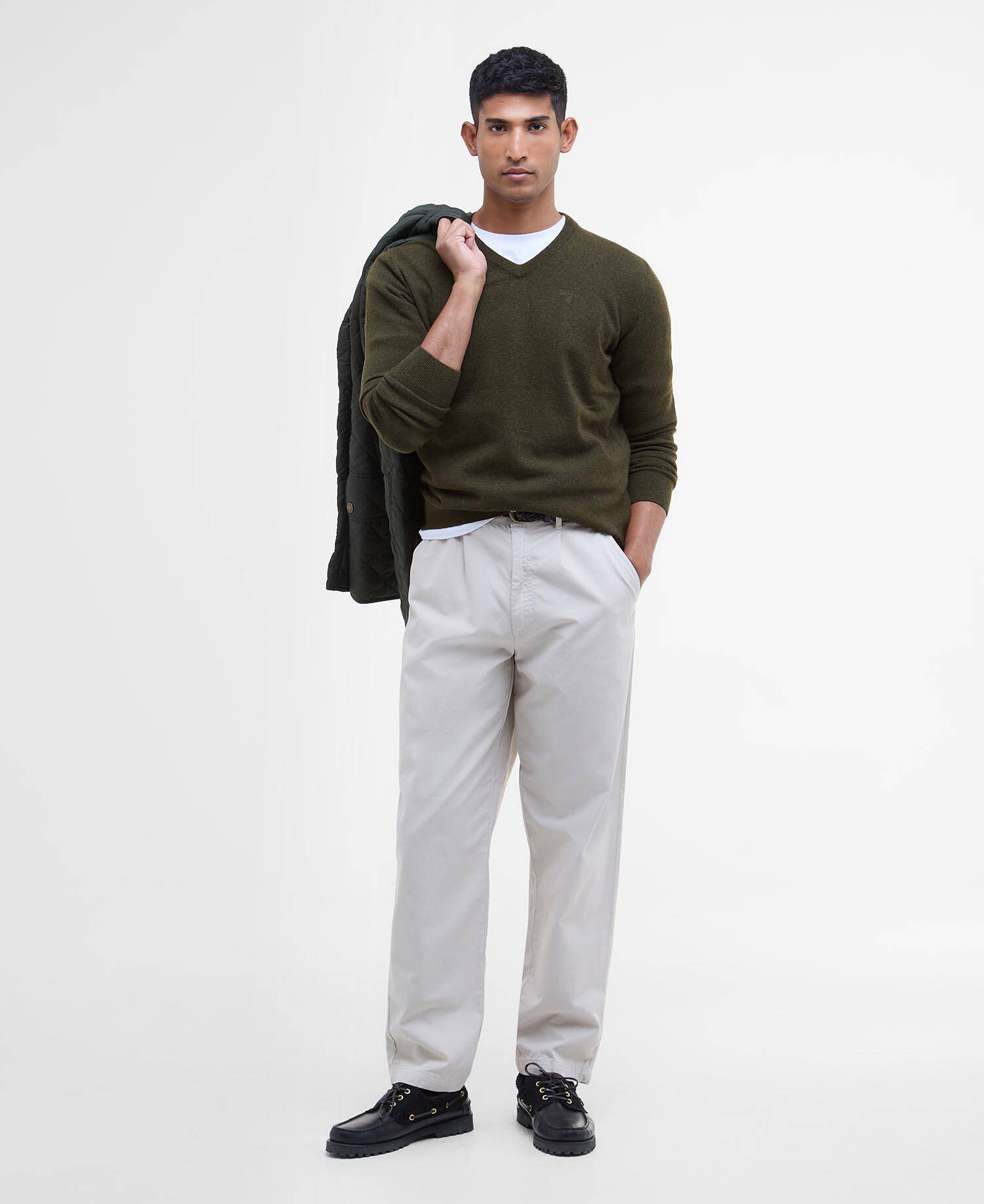 Essential V-Neck Jumper image number 1