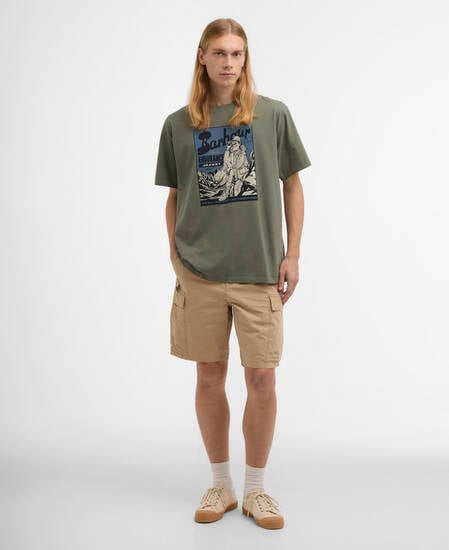 Conditions Oversized Graphic T-Shirt Green Slate