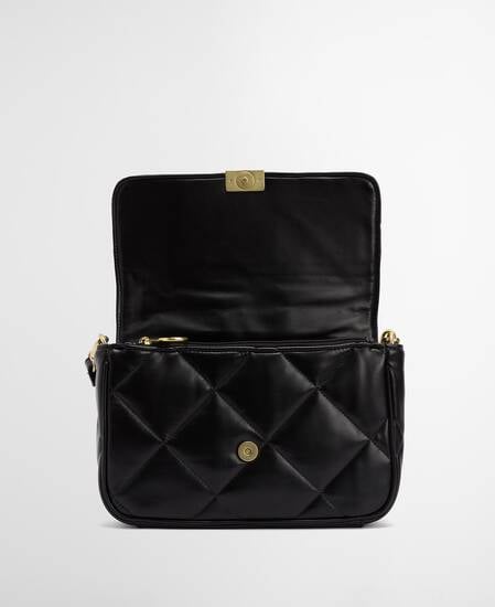 Soft Quilted Shoulder Bag Black