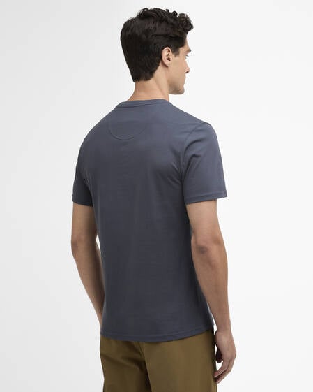 T-shirt con logo piccolo Storm Grey