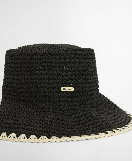 Camille Crochet Hat Black
