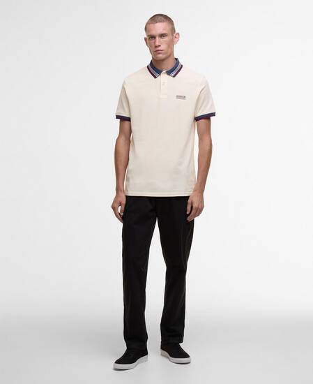 Francis Short-Sleeved Polo Shirt Calico White