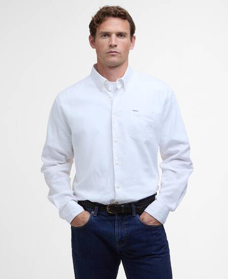Nelson Regular Long-Sleeved Shirt Classic White