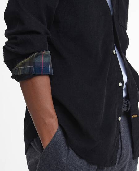 Ramsey Tailored Long-Sleeved Shirt Classic Black