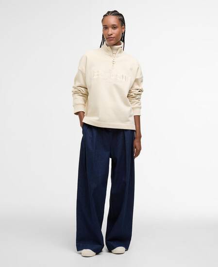 Maglione con zip corta Sara Oat