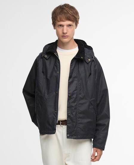 Barbour for Margaret Howell Transport Waxed Jacket Navy