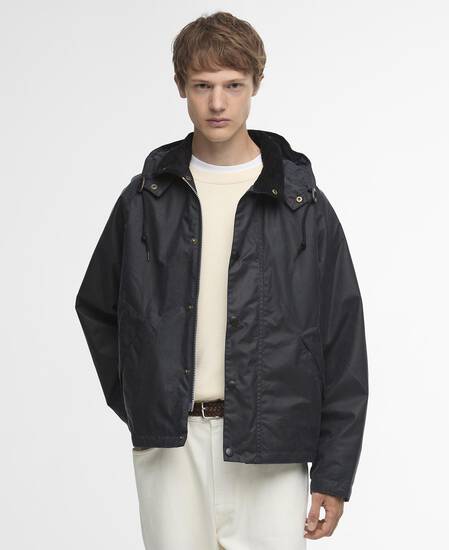 Barbour for Margaret Howell Transport Waxed Jacket Navy