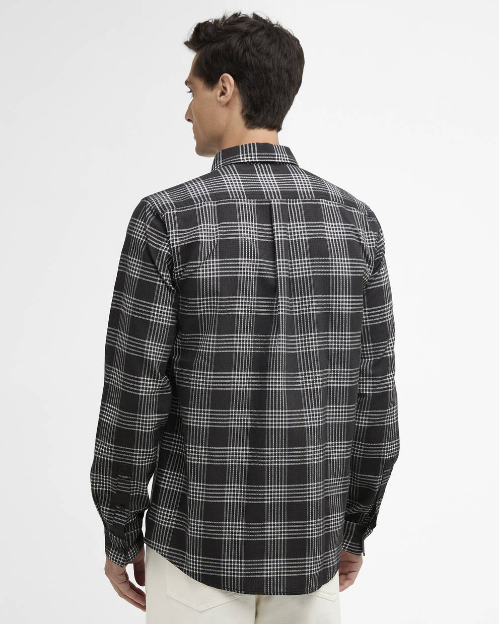 Heanes Waffle Check Long-Sleeved Shirt