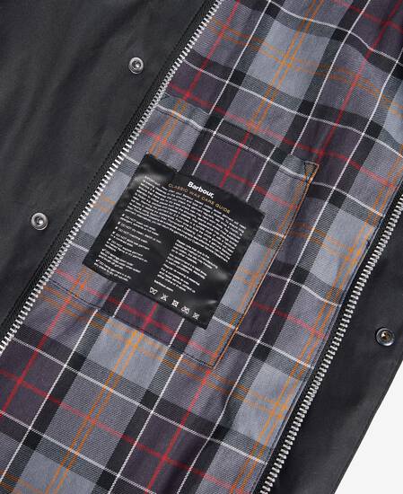 Modified Exmoor Waxed Coat Classic Black