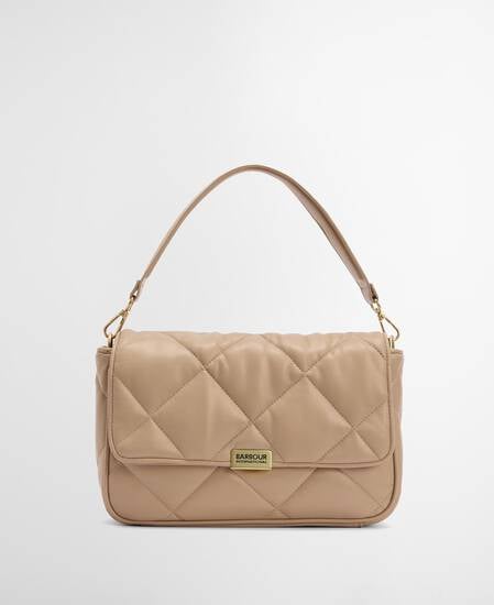 Soft Quilted Shoulder Bag Camel