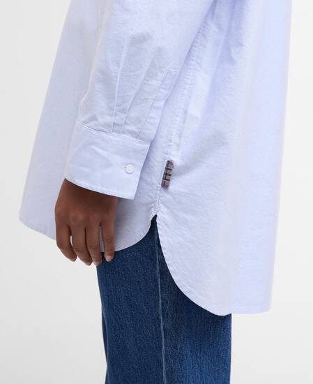 Highclere Oversized Oxford Shirt Pale Blue