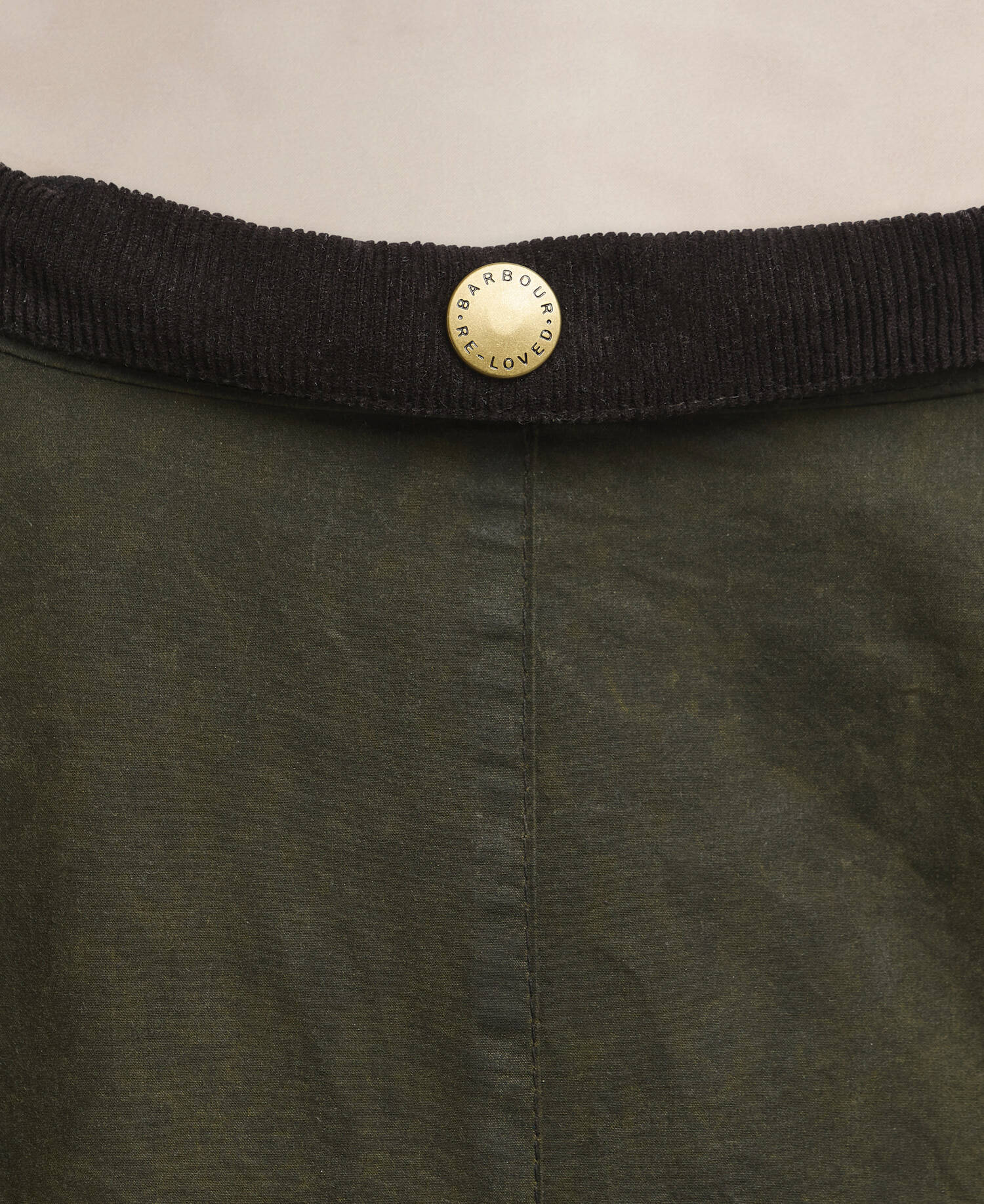 Barbour Re-Loved Defence Waxed Jacket - Size 18 Olive image number 8