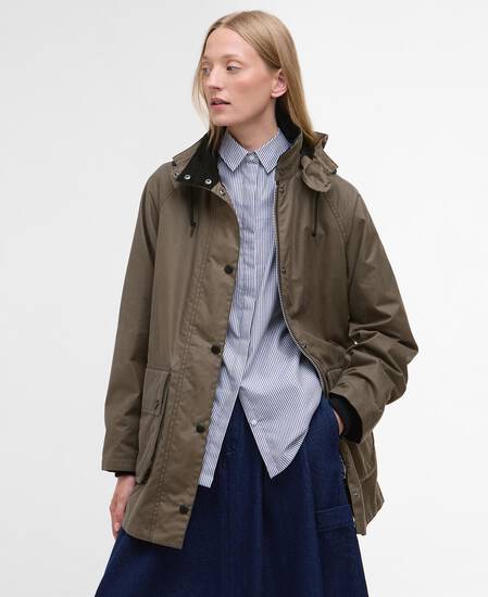 Parka cerato da donna Barbour x Margaret Howell Kelp