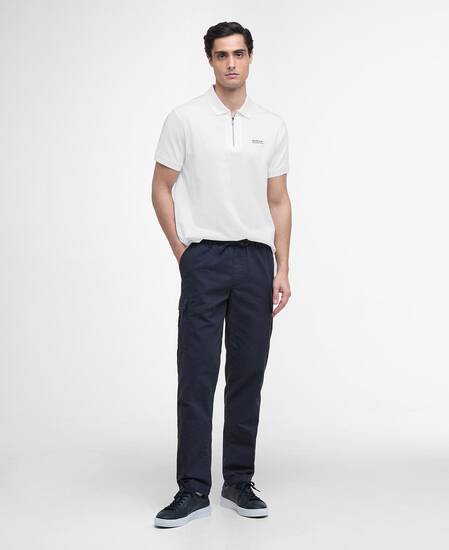 Innes Interlock Polo Shirt White
