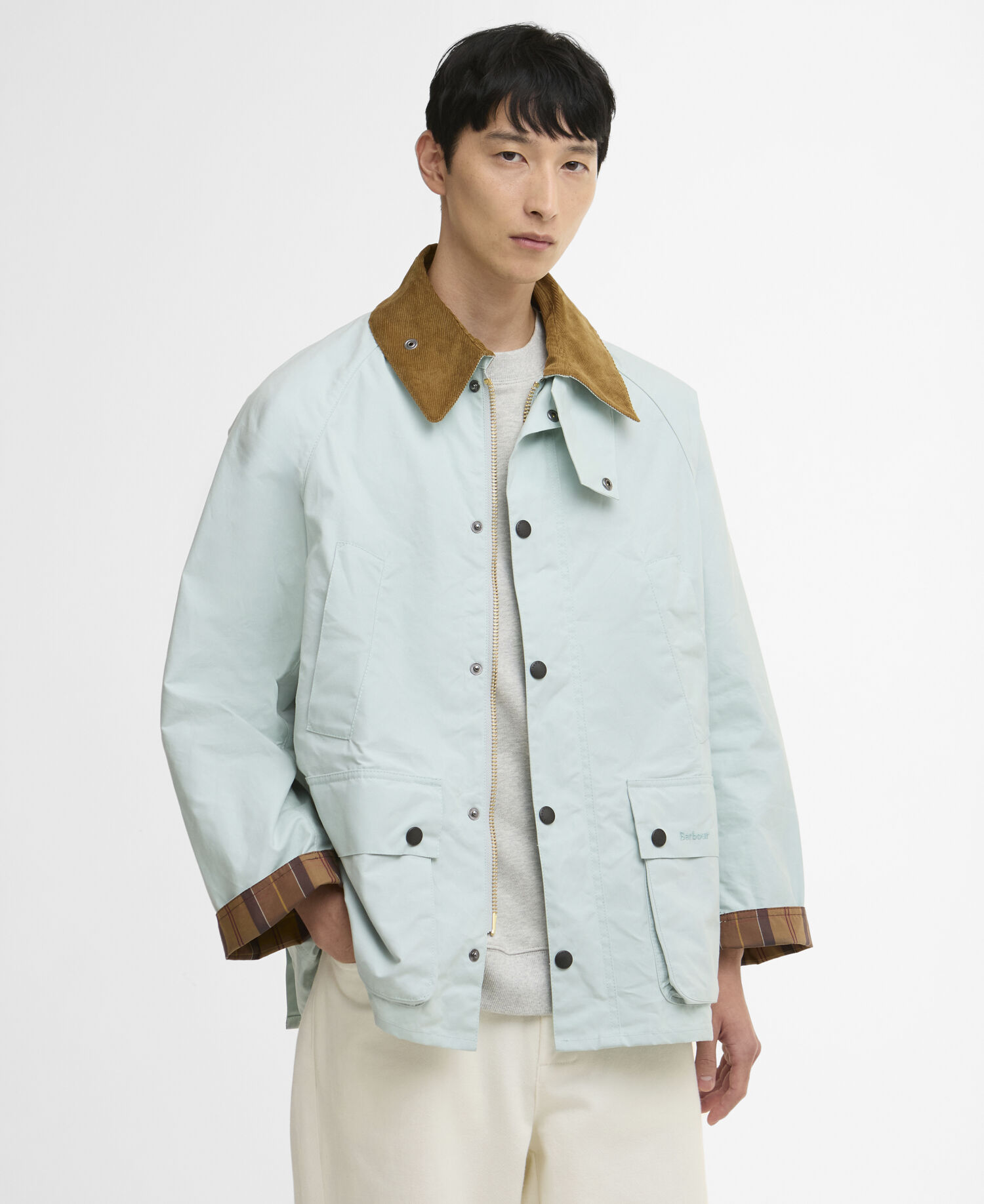 Freizeitjacke Oversized Bedale Ice Blue
