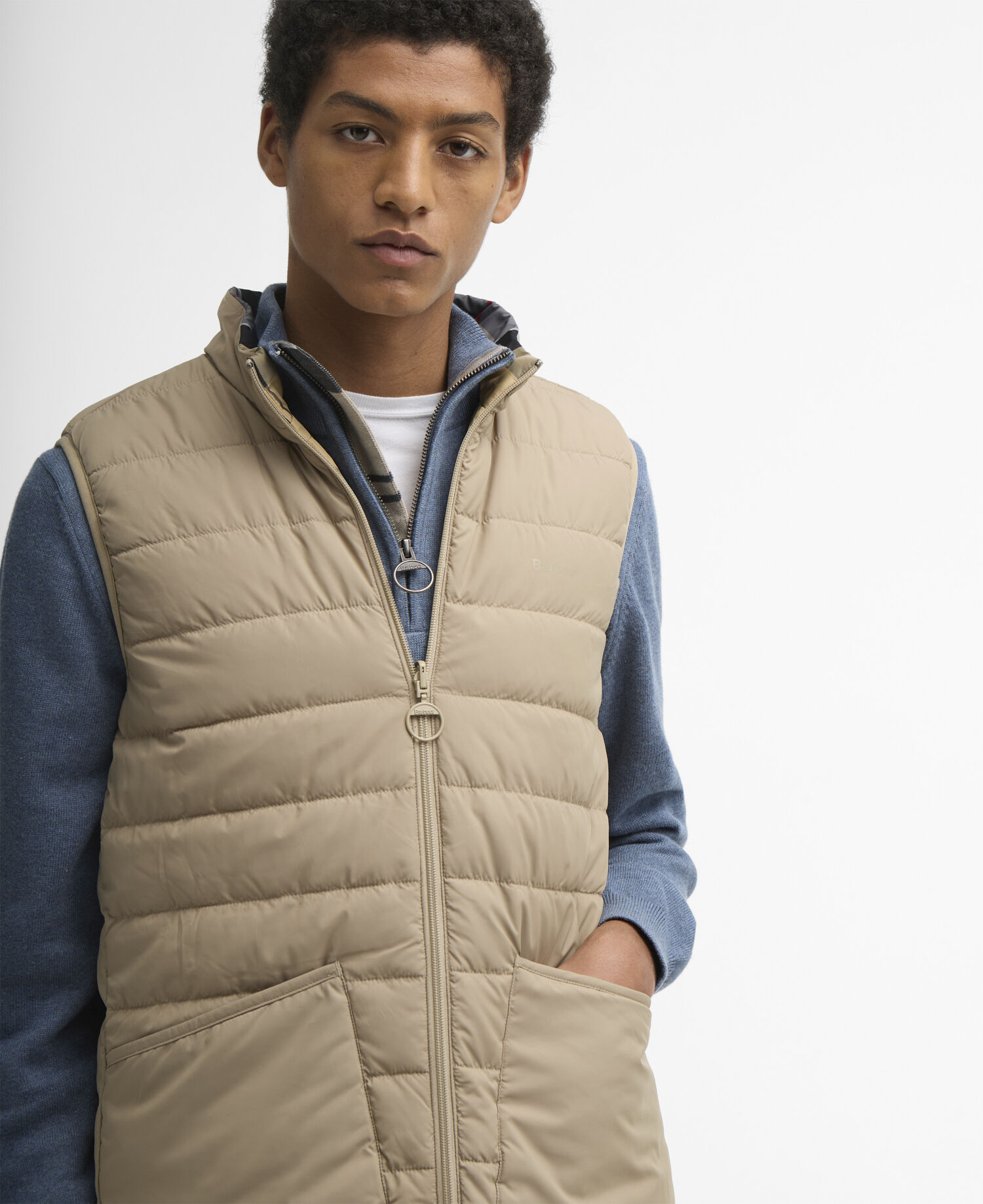 Piumino smanicato reversibile in tartan Dress Tartan