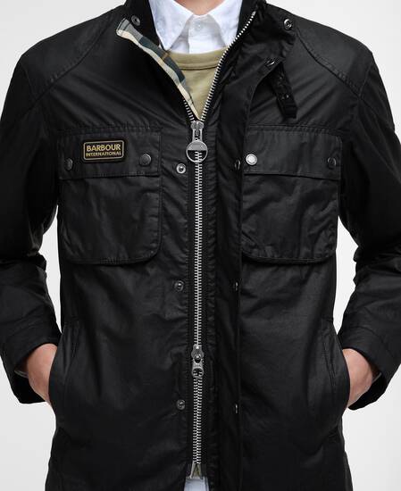 Merton Waxed Jacket Classic Black