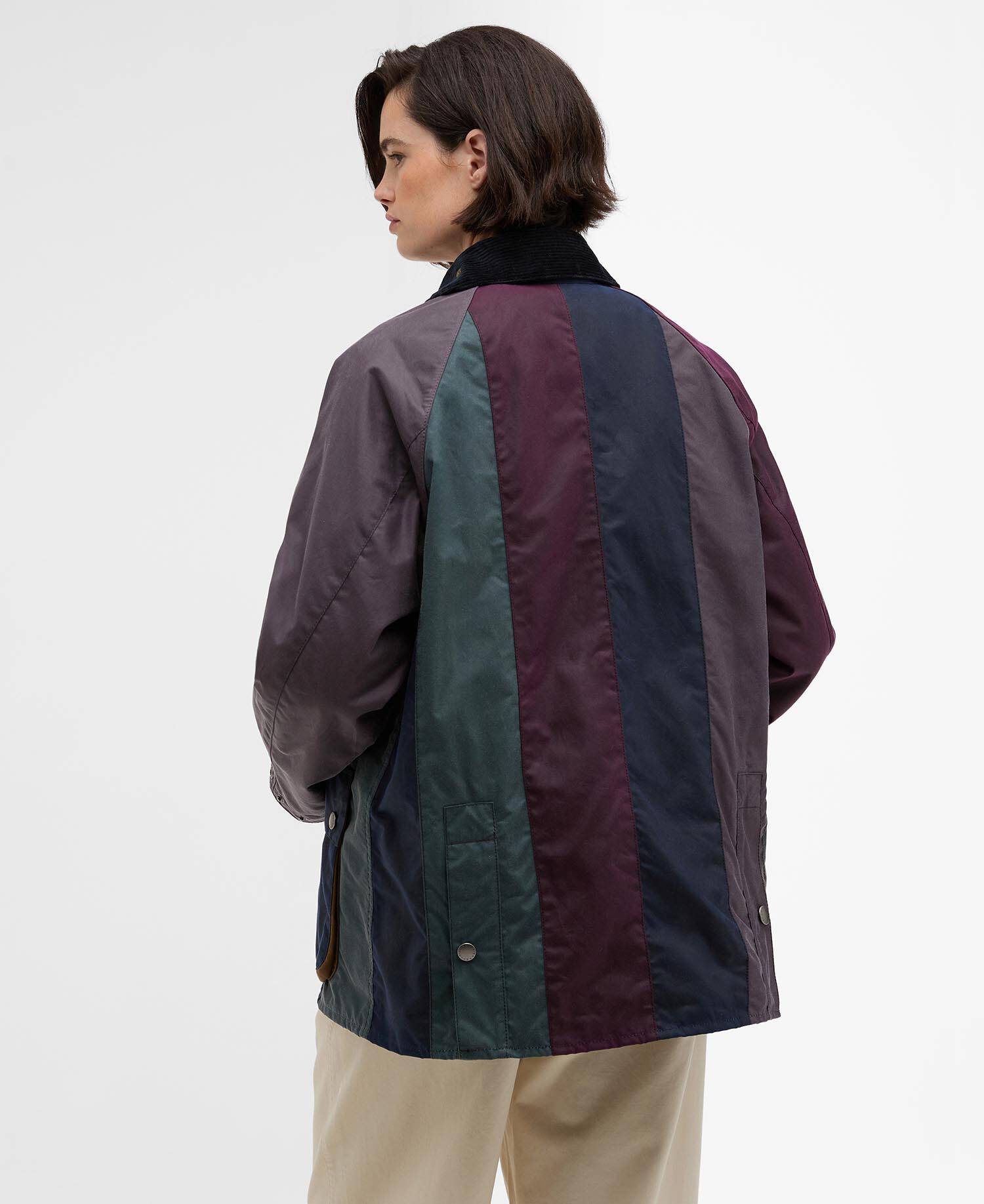 Paul Smith loves Barbour Striped Oversized Bedale Waxed Jacket image number 6