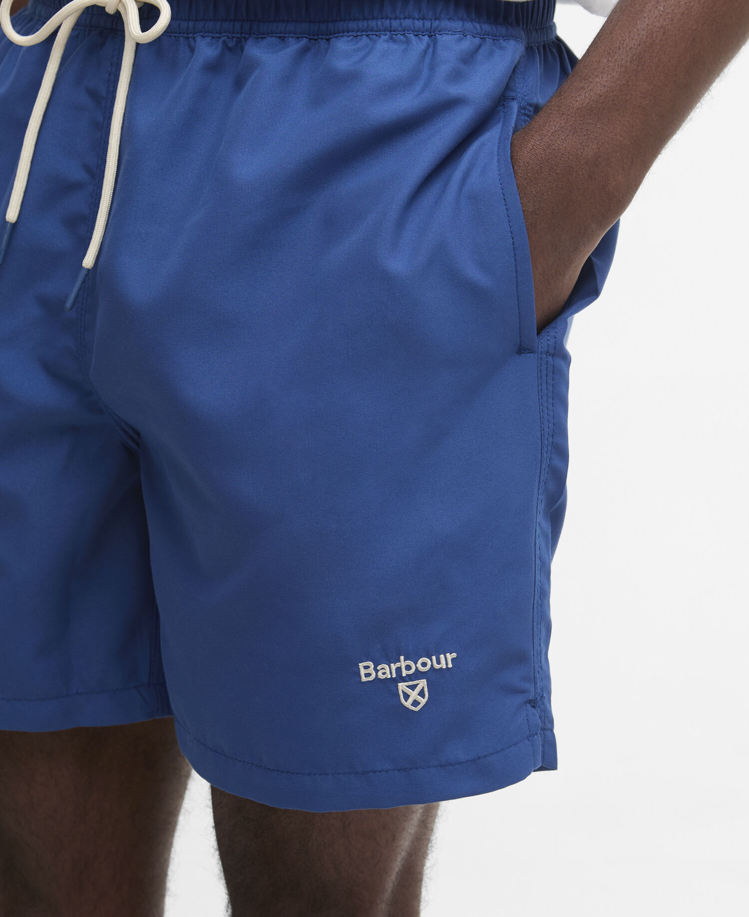 Logo Swim Shorts Sailboat Blue